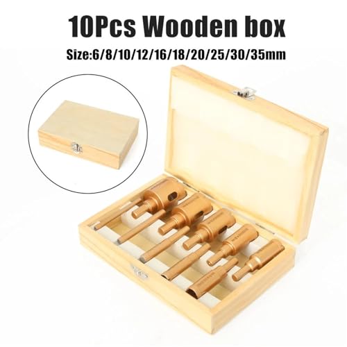 Set de 10 brocas diamantadas de 6 a 35 mm miniatura 3