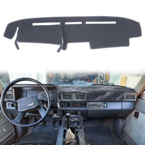 HanLanKa Dashboard Cover Dash Cover Mat Pad Custom Fit for Toyota 4Runner Pickup Truck 1984 1985 1986 1987 1988 (Dark Gray)