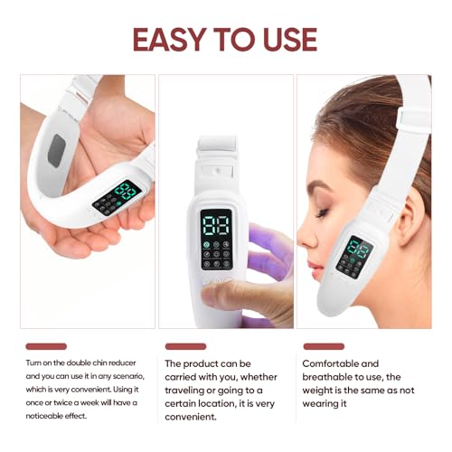intelligent electric double chin and v-shaped face machine with 8 modes amp 15 adjustable intensities - women39s v-face machine