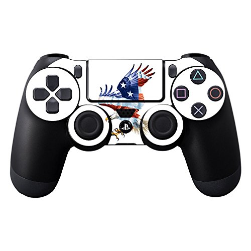 MightySkins Skin Compatible with Sony PS4 Controller - American Eagle | Protective, Durable, and Unique Vinyl Decal wrap Cover | Easy to Apply, Remove, and Change Styles | Made in The USA