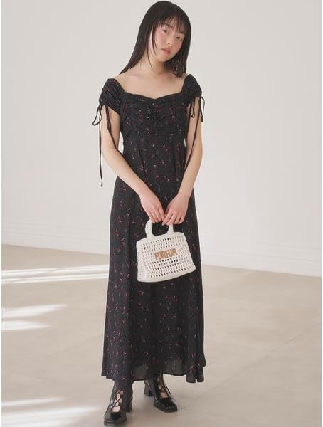 Amazon.co.jp: [ファーファー] チェリー柄プリントワンピース