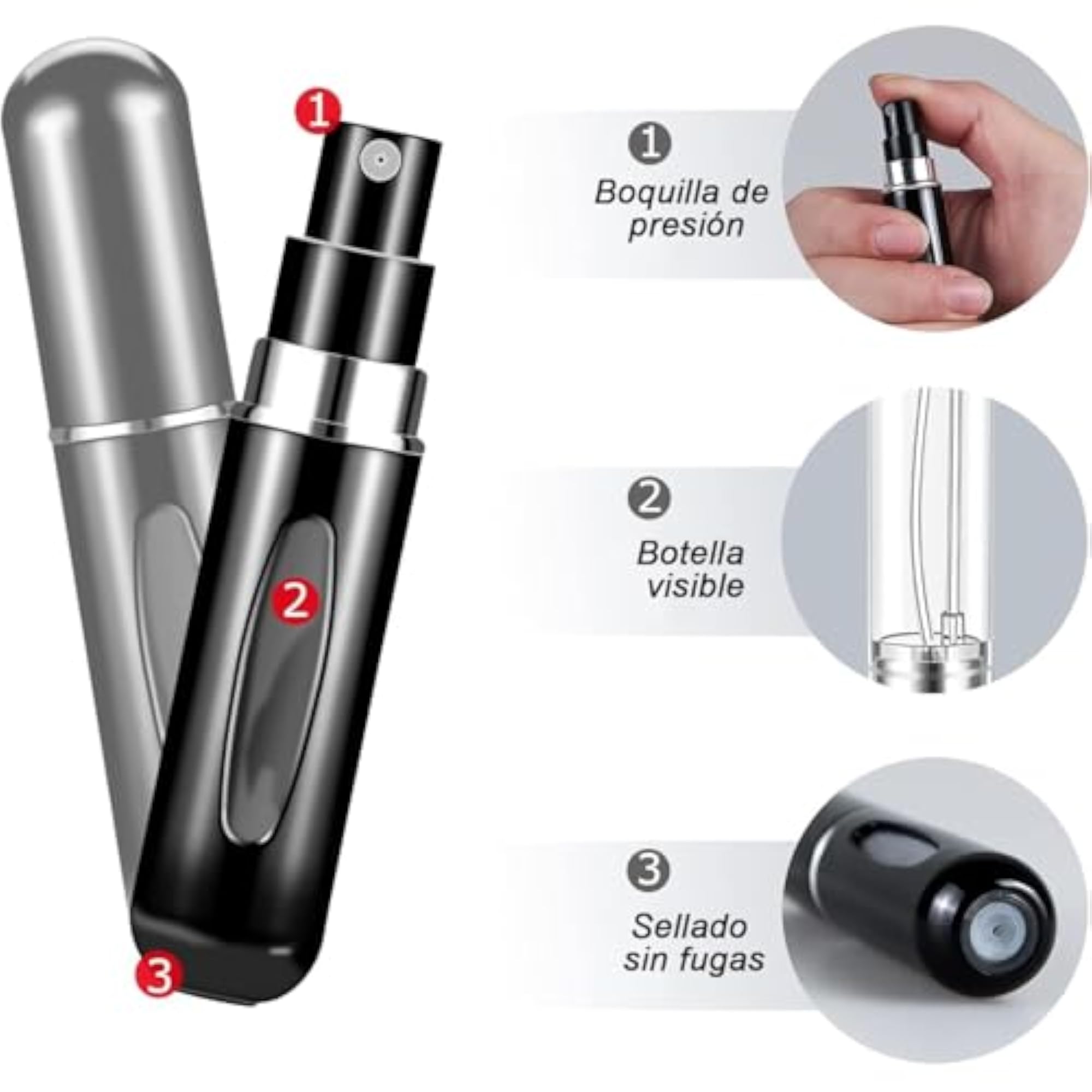 Mini Travel Perfume Atomizer Refillable Spray Bottles