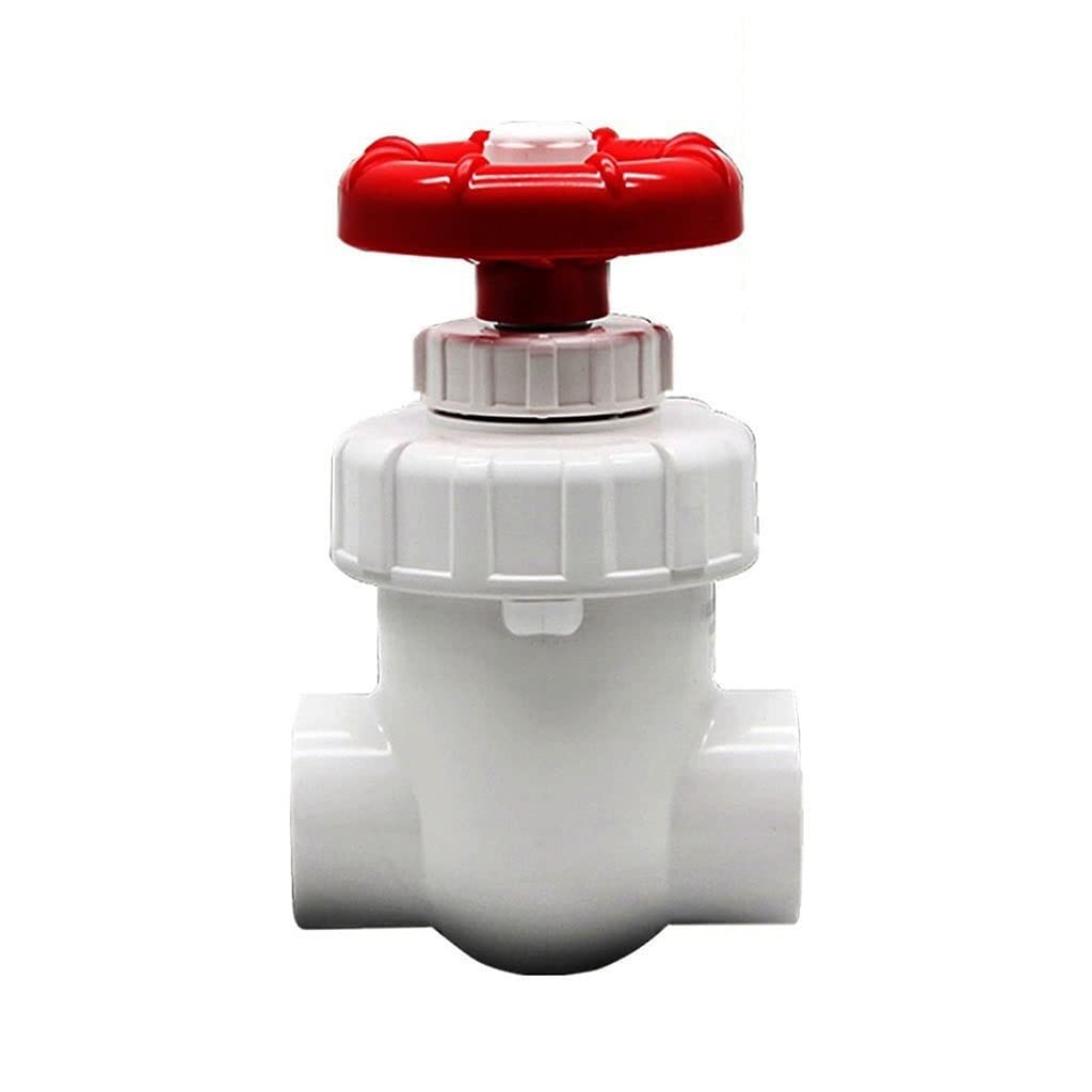 Válvula De Compuerta UPVC De 20~63 Mm, Válvula De Compuerta De PVC De Control De Flujo Preciso, Válvula De Acuario De Riego De Jardín, Interruptor De Volante Sin Empinado, 1 Uds.