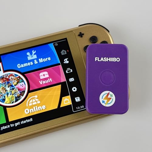 Image of Flashiibo Recharge Purple v2, NFC Tag Emulator, 5 Save Lots, Unlimited Rewrite, UID Regen