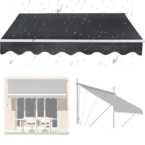 Auvent de balcon rétractable sans perçage pour protéger votre terrasse - 2