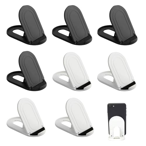 UILYNIU 8 Pièces Support Téléphone Réglable, Pose Smartphone Pliable, Support Telephone Bureau Portable Pose, Supports de Téléphone Portable, Support...