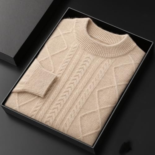 Men's Knitted Sweater Middle-Aged and Young Casual Thickened Sweater Winter2