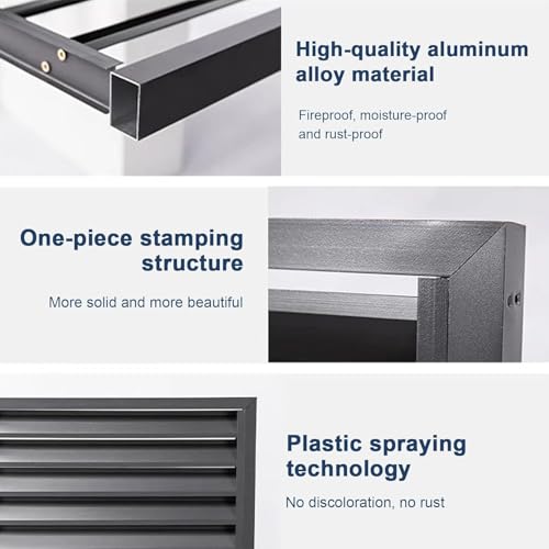 Couvercle de climatisation extérieur en aluminium protégeant l'intimité - 5