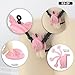 Men's Invisible Breathable Soft Training Fitness Cage Cross Dressing Set, with 4 Sizes Rings and 1 Tube, Exquisite Openable Design Protection Set for Sissy Men -A86US (Pink：A)
