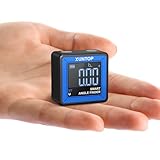 XUNTOP Digitaler Winkelmesser Drahtlose Übertragung Neigungsmesser 0.05° Datenspeicherung Type-C SchnittstelleIP54 für Holzarbeiten, Bau, Dekoration, DIY