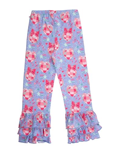 Image of RuffleButts Baby /Toddler Girls Stretchy Flare Pants w /Ruffles