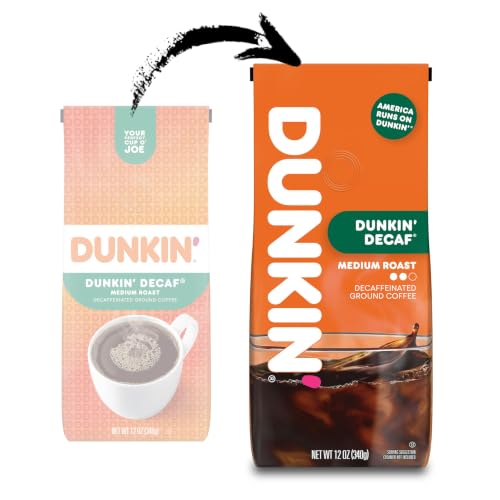 Dunkin’ Decaf Medium Roast Ground Coffee, 12 Oz. Bags (Pack of 6) - image 4