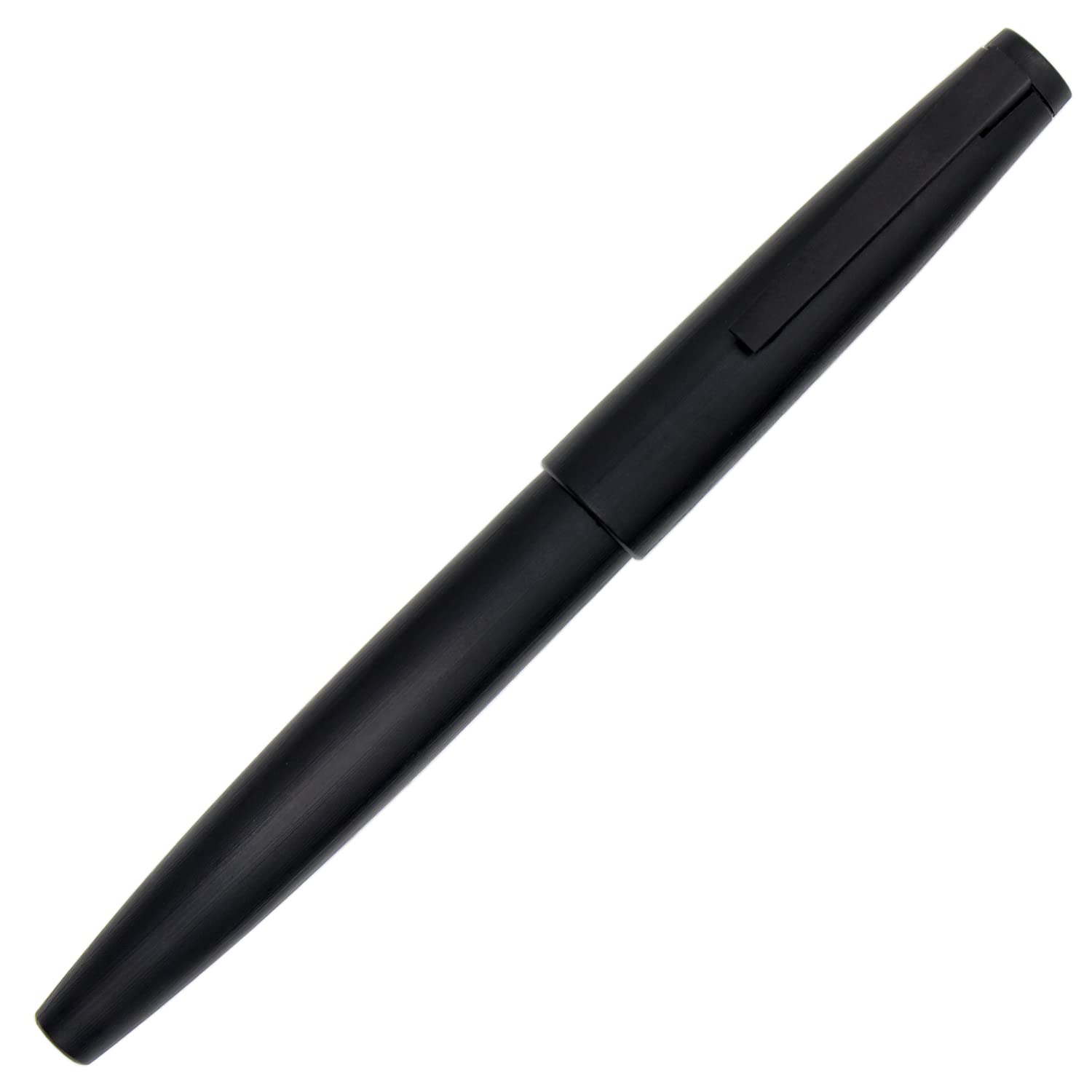 Gullor Matte Black Fountain Pen (JH18), Classic Design with Converter and Pen Box, 0.3mm Nib, Black Clip - Image 3