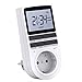 Mengtech Temporizador Digital Programable,Temporizador Digital, Aleatoria Función ,Pantalla LCD Grande,Ahorrar Energía (1Pack)