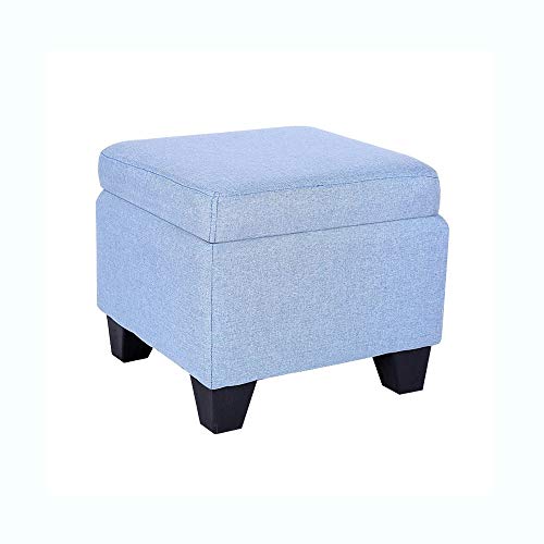 Tabouret de rangement en bois massif pour ranger le salon
