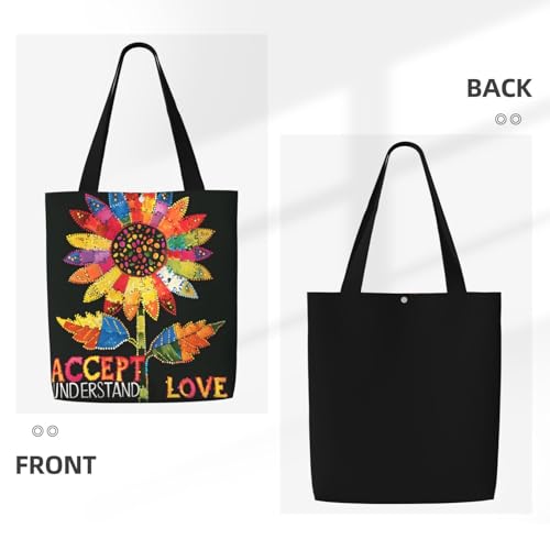 Gold Circular Design Canvas Shoulder Bag Reusable Tote Bag Soft Lightweight Cloth Bags For Women Girls Lady Casual2