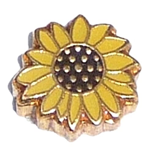 Sunflower Floating Locket Charm H9756