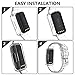 Watch Band Compatible with Fitbit Inspire 2 for Women Men, Clear Wristband with Built-in Protective Case Replacement for Fitbit Inspire/Inspire HR/Ace 2/Ace3