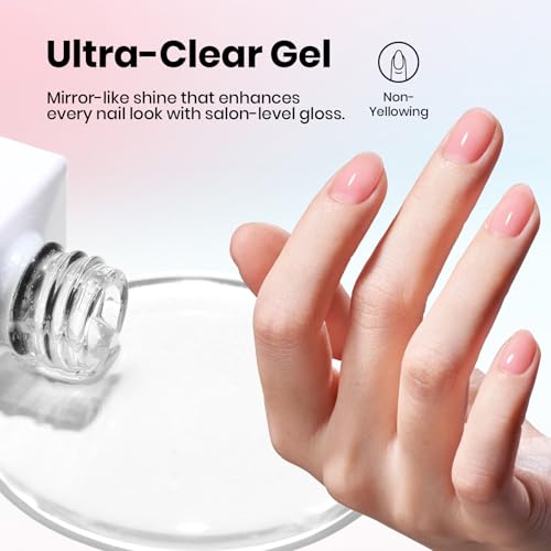 Image of Beetles HEMA Free & TPO Free Gel Base and Top Coat Set - No Wipe Top Coat, Soak Off UV LED Gel Polish Foundation Kit for Long Lasting High Gloss Manicure