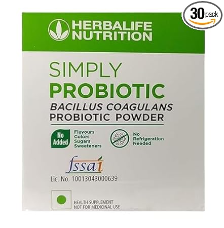 herbalife nutrition simply probiotic for digestive health pack (30 sachet)