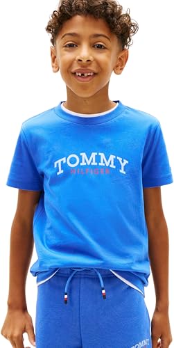 Tommy Hilfiger Monogram Graphic T-Shirt Kb0kb10263 Camisetas, Blue (Empire Blue), 10 años para Niños