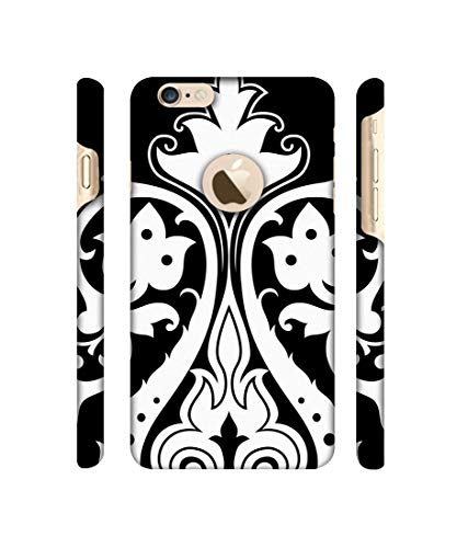 Image of Amazon Brand - Solimo Designer S Shape Rangoli 3D Printed Hard Back Case Mobile Cover for Apple iPhone 6 / 6S (Logo Cut)