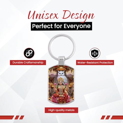 Image of Stylish Metal Keychains with Permanent Glossy Print - Inspirational Quotes & Spiritual Designs - Perfect Key chains for loved ones, Personal Use, Gifts & Return Gifts
