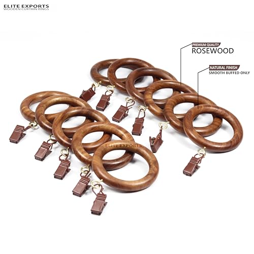 Anillos de cortina de madera para decoracion del hogar y renovacion de comedores rusticos 6