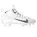 Nike Men's Huarache 9 Elite Mid Lacrosse Cleats (White | Black, M 8.5 / W 10)