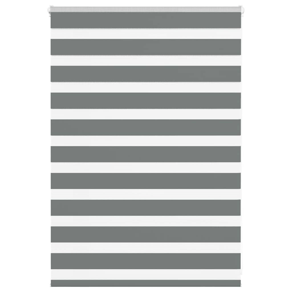 Vidaxl (Dark Grey, 115 X 100 Cm) Zebra Blind Fabric Polyester
