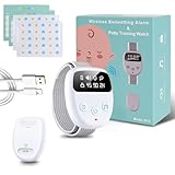 Stop Pipi Enfant, Sans Fil Alarme Pipi Au Lit Avec Lumière, Vibration Et Musique, Volume Réglable, Bracelet Sans Fil Rechargeable, pour Enfants Et Seniors (white)