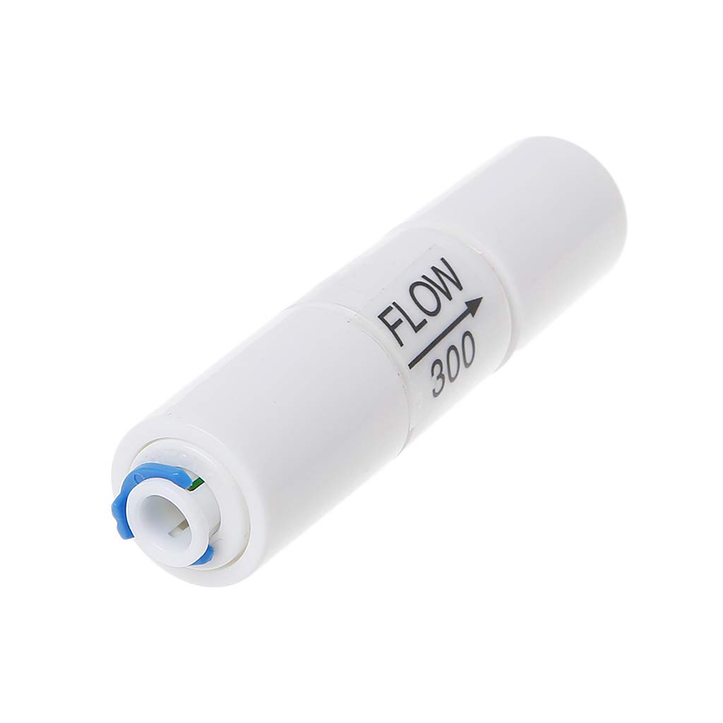 Fivekim Weiß 300Cc Flow Restrictor 1,4" Connect For Ro Reverse Osmosis Systems Water Purifier Pipe Fittings Water Purifier Proportional Valve Accessories White