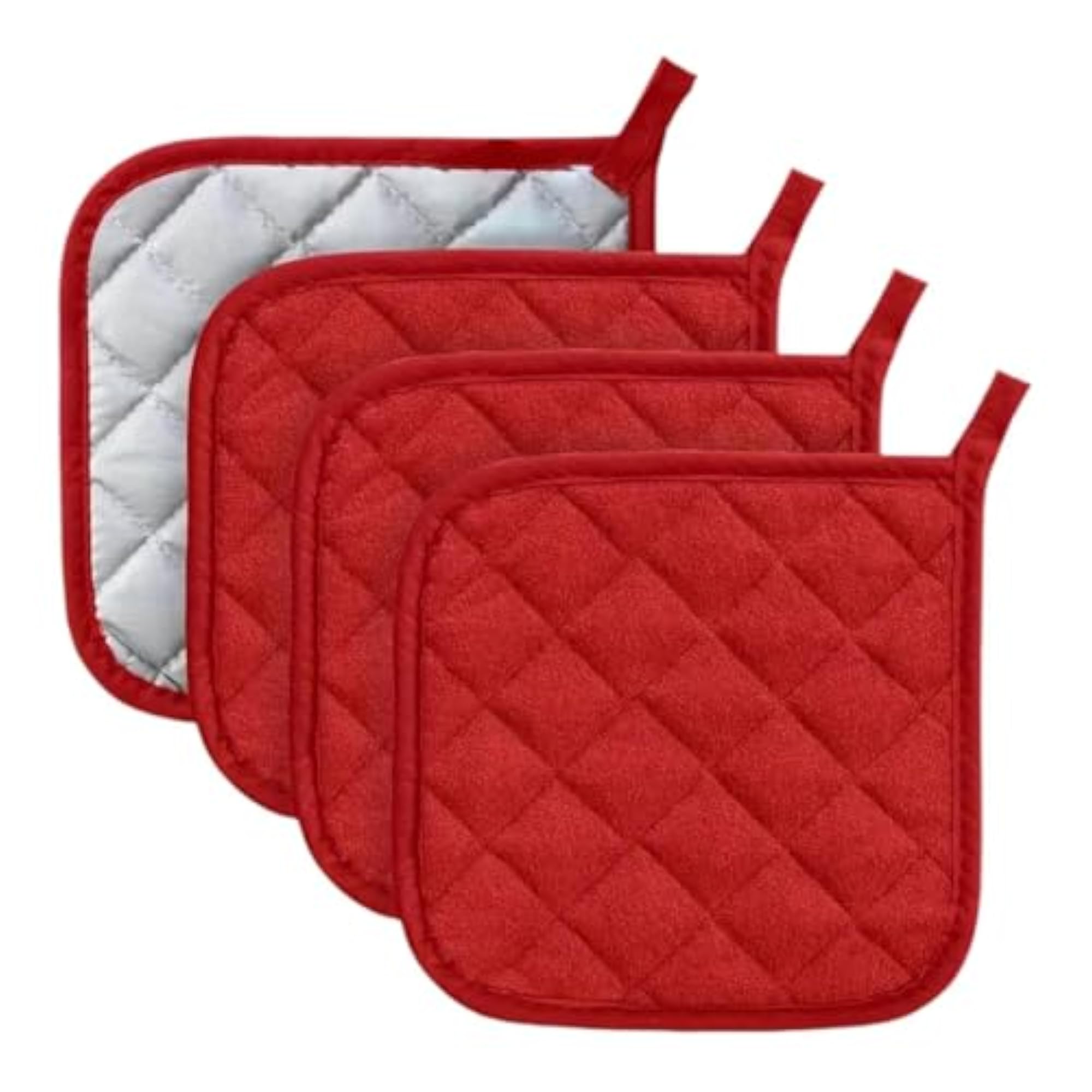 4 Pieces Kitchen Pot Holders Machine Washable