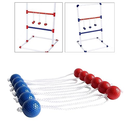 Colorful Ladder Ball Game Replacement Balls - Set for Outdoor Fun, Red and Blue - Thumbnail 7