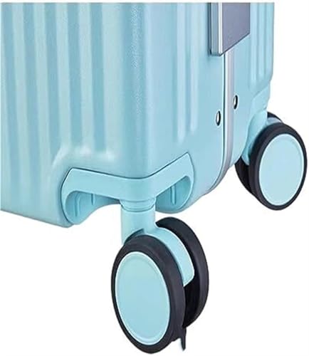 Luggage Travel Gear Luggage Resistant Hard Luggage Aluminum Frame Carry On Luggage Security Lock Suitcase(White,20in)4