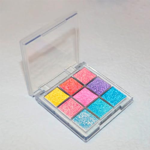 SZDYM Professional super multi-chrome 9 color eyeshadow palette,long-lasting and handmade chameleon eyeshadow,100% Vegan and Cruelty Free with special colors,Super Smooth and Highly Pigmented (#01)