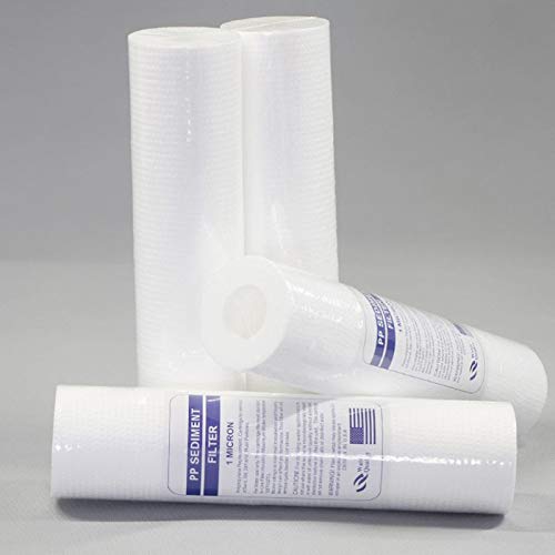 KBREE Filtri di Ricambio per sedimenti d'Acqua da 10 Pezzi (5 Micron) cartucce da 10 Pollici (Color : 10pcs)