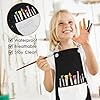 Molain 2 Pack Children's Apron, Adjustable Waterproof Art Apron with Pockets, Girls Boys Bib Aprons for Kids Painting Crafting Cooking Baking Art Gardening(Gray and Black) #3