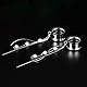 COOEAR Größe 8mm Messgeräte für Ohren Double Flared Tunnel baumeln Kette Expander Stretchers Ohrringe 6mm bis 25mm.