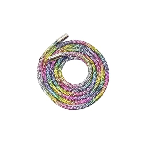 Cordón de repuesto para sudadera con brillantes strass multicolor de 120cm 2