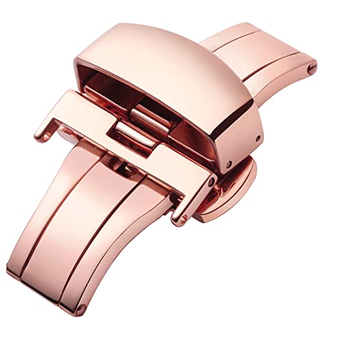 BINLUN Stainless Steel Deployment Clasp Replacement Watch Clasp Buckle for Leather Watch Bands Straps 4 colors (12mm-22mm), Rose Gold, 22mm, Modern (B07H58KRJ5) Amazon Price History, Amazon Price Tracker