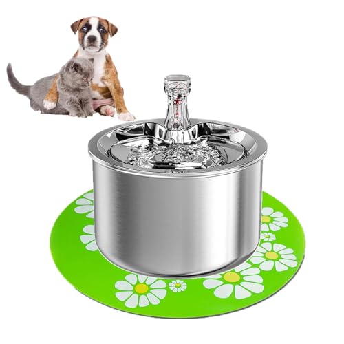 Fuente para Agua de Gato en Acero Inoxidable 2L