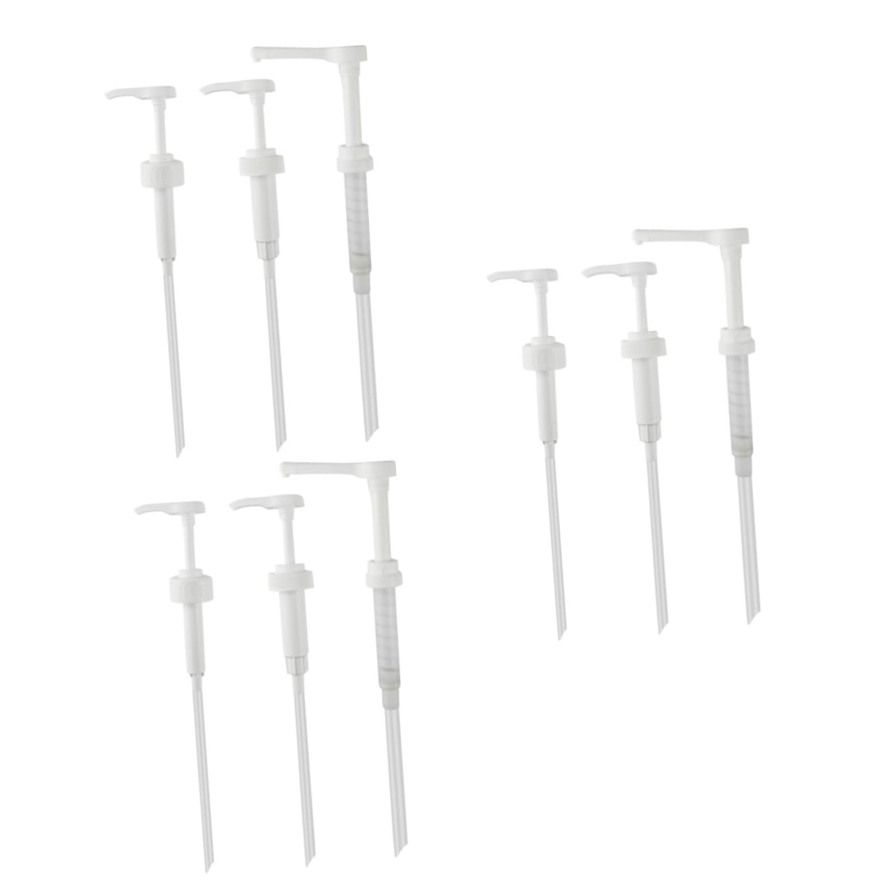 BELLIFFY 3sets Gallon Bottle Pump Soap Dispenser Pump Head Replacement for Coffee Bar Syrup Dispenser 3pcs*3