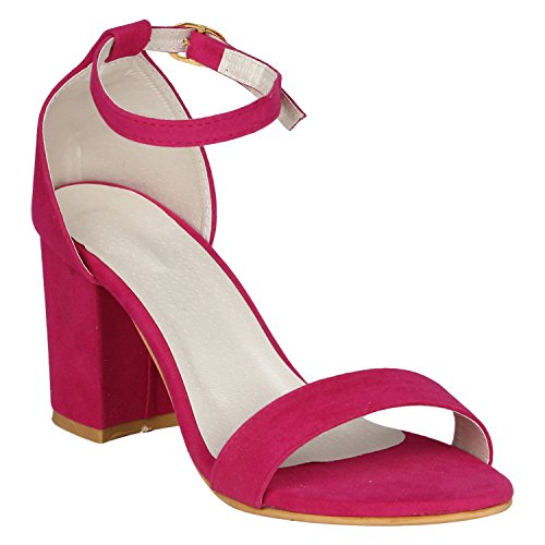 Image of Misto Women's and Girl's Formal Casual Suede Leather Block Heel Sandal