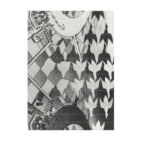 M.C. Escher }EbcEGbV[ G ςݖ؃pY mߋ WO\[pY  l q NX}X a 10.3cm x 14.1cm