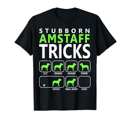 Amstaff T-Shirt | Hartnäckiges Amstaff Tricks Tee T-Shirt