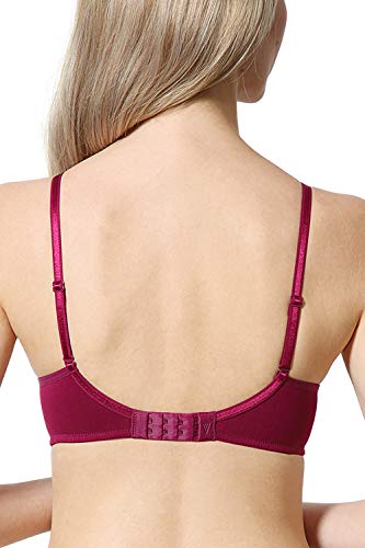 Image of Van Heusen Women's Everyday Cotton Bra|Medium Coverage|Non Padded|Non Wired|Seamless Moulded Cups|Anti Bacterial Tech| Keeps you Fresh|Sweat Absorbent|No Slip Soft Straps|Detachable Straps|Style 11001