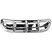 Krator Chrome Fairing Vent Accent Compatible with Harley Davidson Street Glides (2014-2019)