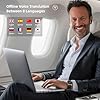 Anfier Audífonos traductores sin conexión M3 negro en tiempo real, dispositivo de traducción instantánea de idiomas 98% de alta precisión y respuesta rápida en 0,5 s, compatible con traducción de 144 #3