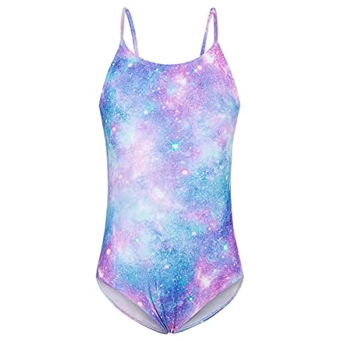 RAISEVERN Girls Galaxy Swimsuit for Ages 11-12 Cover